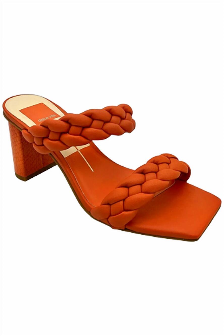 NEW DOLCE VITA women's braided heel in coral
